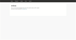 Desktop Screenshot of ov2.eu